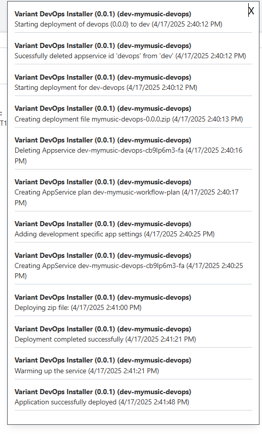 Deployment Notifications